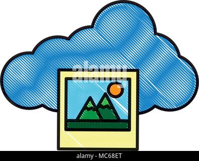 cloud storage data photos social media Stock Vector Image & Art - Alamy