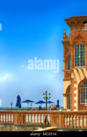 Architectural features of Ca D' Zan, the Ringling home in Sarasota FL, USA Stock Photo