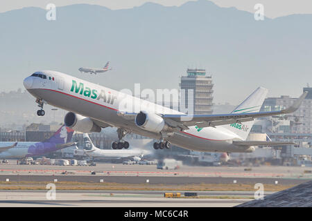 A LATAM Cargo Boeing 767-300 freighter at Santiago airport Stock Photo -  Alamy