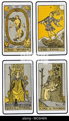 TAROT CARDS - THE DE LAURENCE DECK The fourth set of four cards of the ...