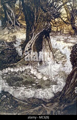 Arthur Rackham Fairies in A Midsummer Nights Dream 1908 Stock Photo - Alamy