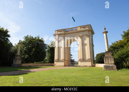 The Corinthian Arch, Stowe Landscape Gardens, Stowe House, Buckinghamshire, England, UK Stock Photo