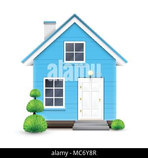 Realistic house, vector Stock Vector
