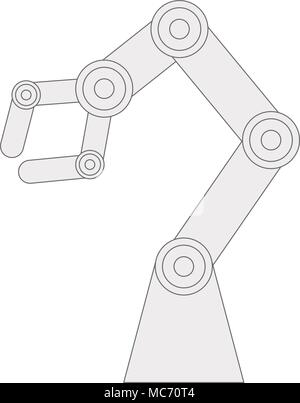 robotic hand isolated icon vector illustration design Stock Vector Image & Art - Alamy