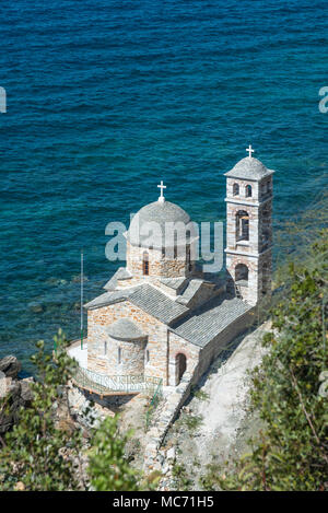 A chapel on The Southwest coast of the Athos peninsula, near Docheiariou monastery Macedonia, Northern Greece Stock Photo