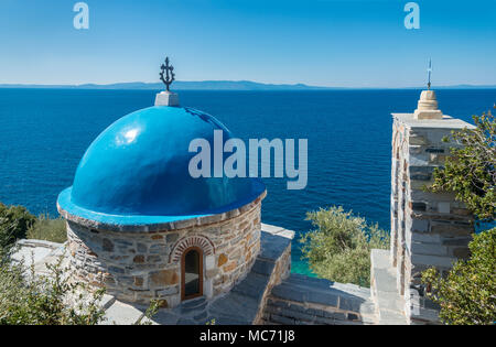 A chapel on The Southwest coast of the Athos peninsula, near Xenophontos monastery Macedonia, Northern Greece Stock Photo