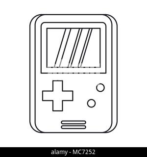 Pocket game icon, outline style Stock Vector