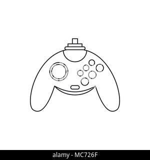 Gamepad icon, outline style Stock Vector