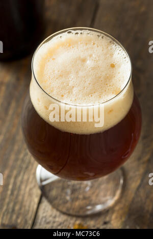 Alcoholic Barrel Aged Sour Beer in a Glass Stock Photo