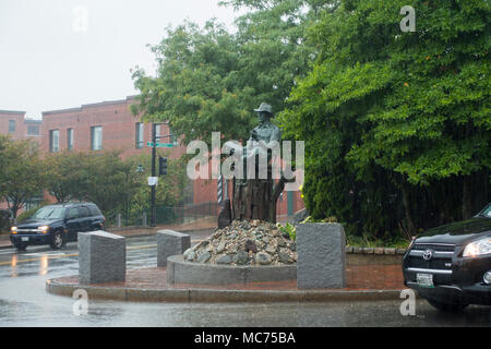 John Ford statue in Portland Maine Stock Photo