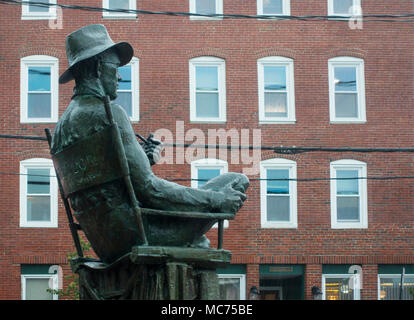 John Ford statue in Portland Maine Stock Photo