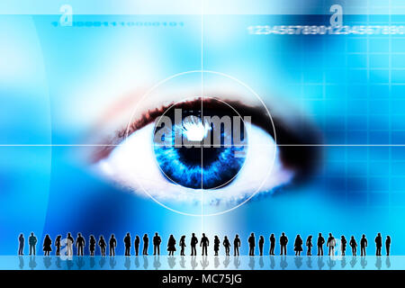 a conceptual image for Big brother and privacy concerns Stock Photo