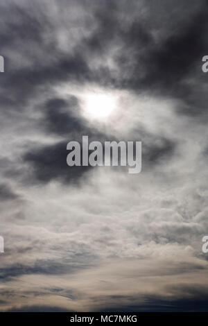 Dramatic threatening stormy clouds Stock Photo