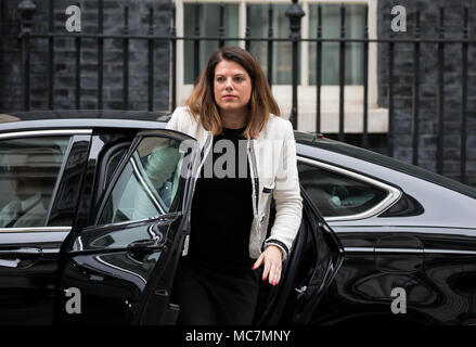 Caroline Nokes, Minister of State for Immigration, arrives in Downing Street for a Cabinet meeting Stock Photo