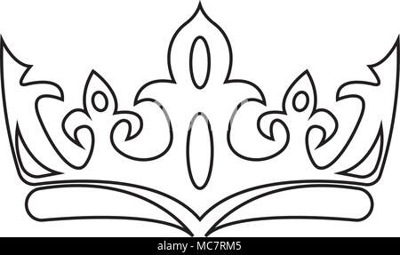 Abstract elegant crown Stock Vector