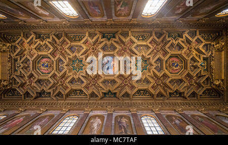 Interior of the Basilica of St Mary in Trastevere Stock Photo