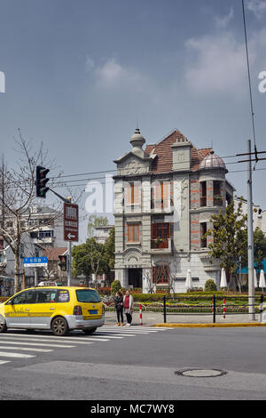 The Shanghai Ghetto, formally known as the Restricted Sector for Stateless Refugees, was an area of approximately one square mile in the Hongkew distr Stock Photo