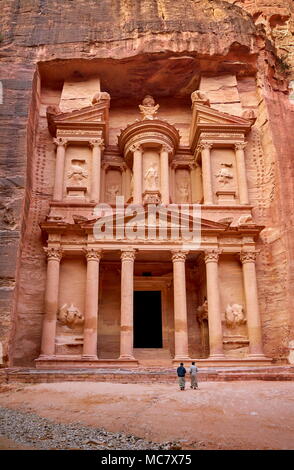 Al Khazneh Treasury, Petra, Jordan Stock Photo