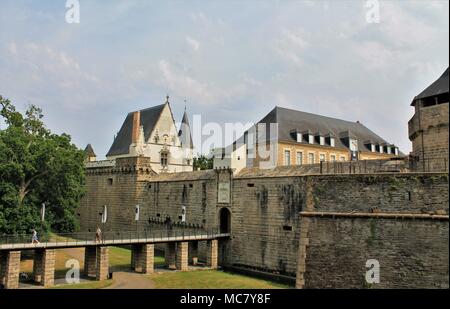 Nantes city castle, Loire Atlantique, Pays de la Loire region, France Stock Photo