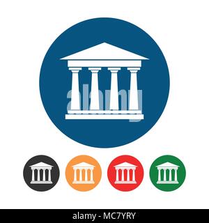 Academy Building Vector Symbol Graphic Icon Set Design Stock Vector