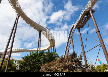 The Avalanche roller coaster at Blackpool Pleasure Beach (fairground ...