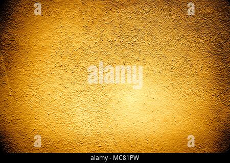 Ultra orange colored Old grungy cement texture, concrete wall background for web site or mobile devices. Stock Photo