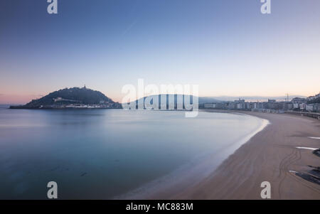 Playa La Concha, San Sebastian Stock Photo