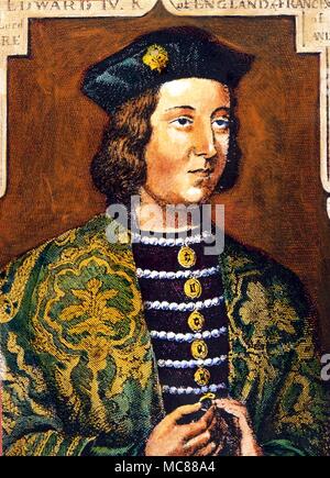 WITCHCRAFT Portrait of Edward IV of England who was bewitched (according to tradition) by the famous beauty Jane Shore Stock Photo