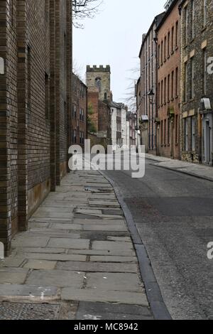 Street view of North Bailey in Durham Stock Photo