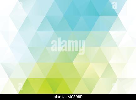 Abstract background design, vector eco green turquoise polygonal elements for graphic template. Colourful elements for branding Stock Vector