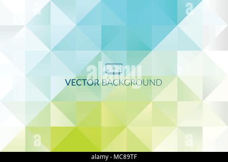 Abstract background design, vector eco green turquoise polygonal elements for graphic template. Colourful elements for branding Stock Vector