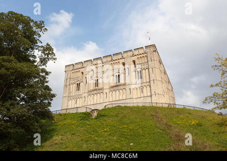 Norwich Castle in Norfolk, England, UK Stock Photo