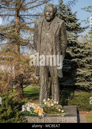 Monument to Boleslaw Prus, Polish Noble Prize writer, Warsaw, Poland Stock Photo