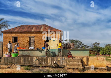 Ruins of a bridge in rural Angola, Benguela province Stock Photo - Alamy