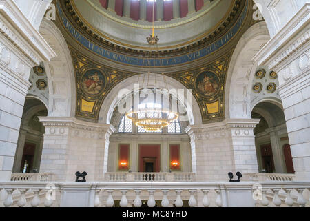 Interior of the Rhode Island State House in Providence, RI, USA Stock Photo