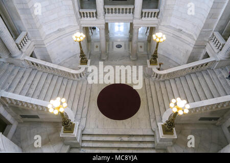 Interior of the Rhode Island State House in Providence, RI, USA Stock Photo