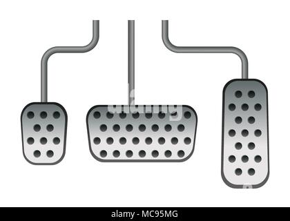 Car pedals Stock Vector