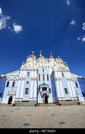 The St. Michael's Golden-Domed Cathedral on the grounds of the St. Michael's Golden-Domed Monastery in Kyiv, Ukraine Stock Photo