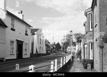 Houses in Mount Street, in the East Sussex Town of Battle, UK Stock Photo