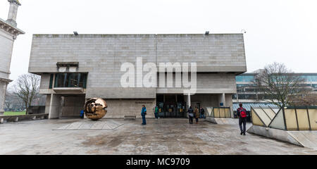 April 12th, 2018, Dublin, Ireland - Berkeley Library at Trinity College, widely considered to be the most prestigious university in Ireland, and among Stock Photo