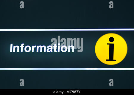 Help Desk Information Sign Area At Airport For Tourist Copy