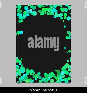 Geometrical chaotic dot pattern page background template - vector blank ...