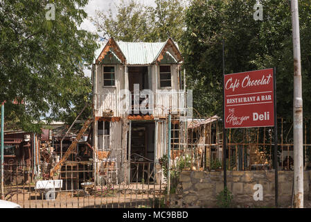 FICKSBURG, SOUTH AFRICA - MARCH 12, 2018: Cafe Chocolat, a restaurant and bar in Ficksburg in the Free State Province Stock Photo