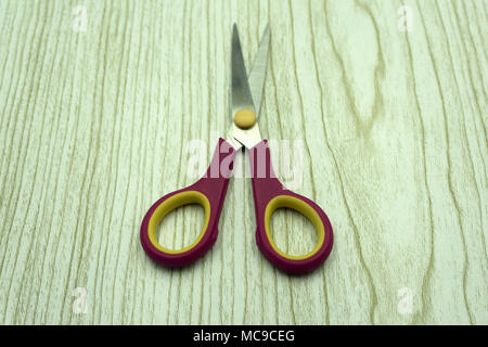 Red scissors on isolated white background Stock Photo