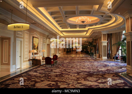 Interior view of the Bellagio Hotel Resort and Casino in Las Vegas, NV
