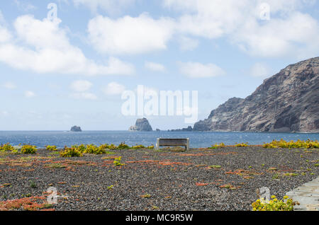 Viewpoint Los Roques de Salmor, Frontera,  El Hierro island, Canary islands, Spain. Stock Photo