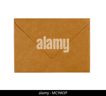 Manila brown paper envelope isolated on white background Stock Photo