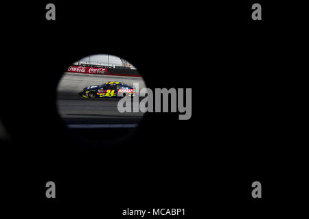 Bristol, Tennessee, USA. 14th Apr, 2018. April 14, 2018 - Bristol, Tennessee, USA: William Byron (24) practices for the Food City 500 at Bristol Motor Speedway in Bristol, Tennessee. Credit: Stephen A. Arce/ASP/ZUMA Wire/Alamy Live News Stock Photo