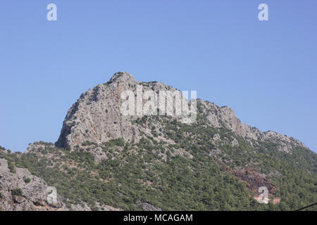 landscapes nature about Fire Mountain Yanartash in Turkey. Stock Photo