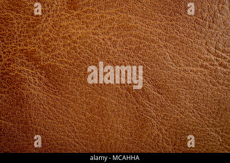 close up brown leather texture and background with space. Stock Photo